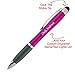 Dayspring Pens Personalized Pen | Pink/Violet Lumen Light Up Pens. Name Lights Up. - Engraved/Personalized Light Up Gift Pen. Customized Fast Name Lights Up When You Click The Stylus.