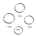 VALYRIA Stainless Steel Jewelry Findings 100pcs Open Jump Rings Connectors for Jewelry Making,8mmx1.0mm