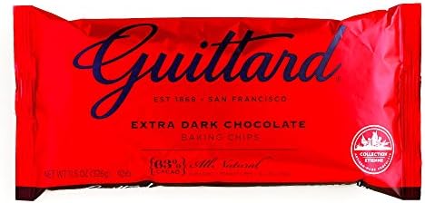 Guittard Extra Dark Chocolate Chips 12 oz each (6 Items Per Order)
