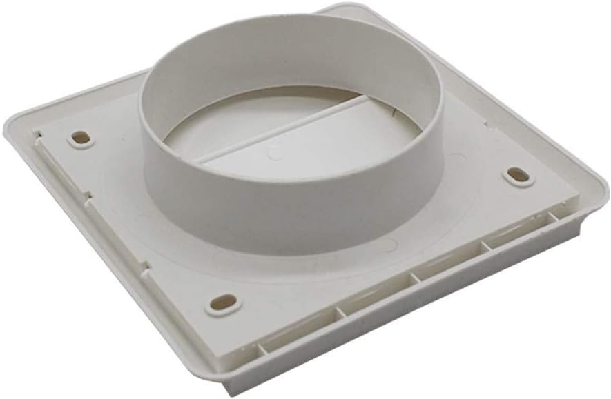Merriway BH05070 100 mm/ 4 inch White External Gravity Air Vent Duct Grill, Extractor Fan Wall Outlet, 150 mm - Image 3