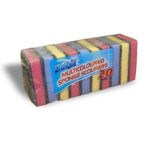 Pack of 20 Sponge Scourer Washing Up Sponges - Image 4
