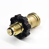 GASLAND Propane Adapter, POL to QCC1 Type1 Propane Tank Adapter with Wrench, LP Gas Valves Grill Connector for Propane Cylinder, Suitable for RV Camper, Cylinder, BBQ Gas Grill, Heater