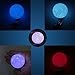 Maexus 3D Moon Light with Key Chain Accessories for Keychain Handbag Key Ring Car Key (Colorful)