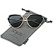 SojoS High Fashion Metal Frame Flash Mirrored Cateye Womens Sunglasses SJ1061