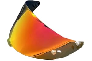 MOONTOGO Helmet Shields for KYT TT Course Viseira Capacete Uv Protection Windshield High Strength Sunshield Accessories (Revo Deep Red)