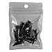 RUBYCA 25MM 20 Sets Large Metal Big Tree Spikes and Studs Metallic Screw-Back for DIY Leather-Craft Black Gunmetal
