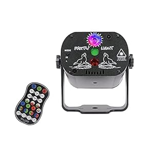 LED Disco Light Laser Projector RGB 60 Patronen Party Light Soundlights DJ Stage Light met afstandsbediening voor…