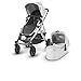 UPPAbaby 2018 Vista Stroller -Bryce (White Marl/Silver/Chestnut Leather)