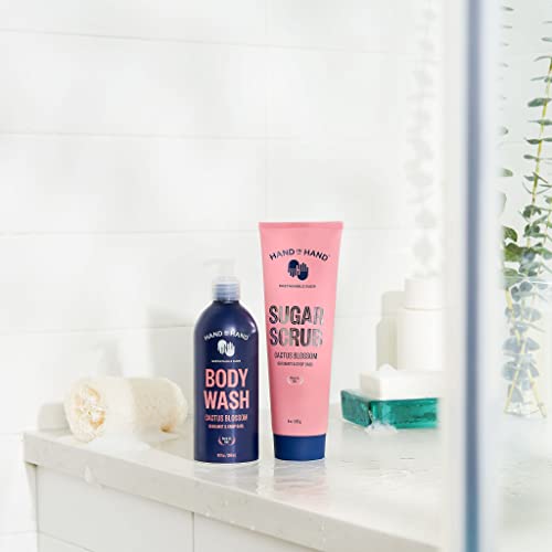Hand in Hand Body Wash, Body Lotion, Liquid Hand Soap, and Sugar Scrub