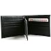 Alpine Swiss Mens RFID Blocking Leather High Capacity Bifold Wallet Black