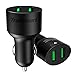 Dual USB Car Charger,Tronsmart 36W Both Support Quick Charge 3.0 (Quick Charge 2.0 Compatible) for Galaxy S8/S8+, LG G6, Nexus 6 and More