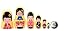 Matryoshka Madness Micro-Kokeshi Matryoshka