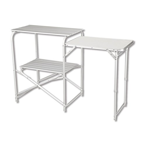 Alpine Mountain Gear Roll Top Kitchen Table, Grey
