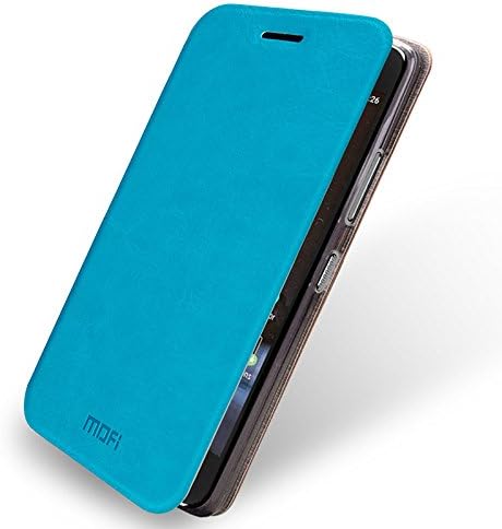 Nexus 6p Case, Dretal@ ultra Thin Pu Flip / Folio Leather Case Slim Cover with Stand for Google Huawei Nexus 6p (Nexus 6 2nd Generation 2015) (Leather-Blue)
