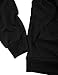 Ohoo Mens Slim Fit Basic Pullover Hoodies Sweatshirt Lightweight Long Sleeve with Kanga Pocket / DCF010-BLACK-L