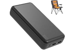 Lyzuepely 20000 mAh 5V2A Battery Pack for Electric Heated Camping Chair, Heated Blanket, Heated Hunting Seat Pad, Heated Sleeping Bag USB Power Bank for Camping Work Battery Pack(Only Battery Pack)