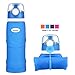 Kemier Collapsible Silicone Water Bottles-750ML,Medical Grade,BPA Free.Can Roll Up,26oz,Leak Proof Foldable Sports & Outdoor Water Bottles (Blue)