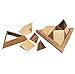 Triangle Pyramid: Handmade Challenging STEM 3D Brain Teaser Wooden Puzzle for Adults from SiamMandalay with SM Gift Box(Pictured)
