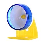 Silent Plastic Hamster Running Spinner Wheel Pet Exercise Running Spinner Wheel Toy for Small Animals Mouse Guinea by Awtang Blue S