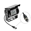 Camecho Achteruitrijcamera, 4-polige aansluiting, waterdichte camera, 12 V, 24 V, nachtzicht, voor auto, bus…