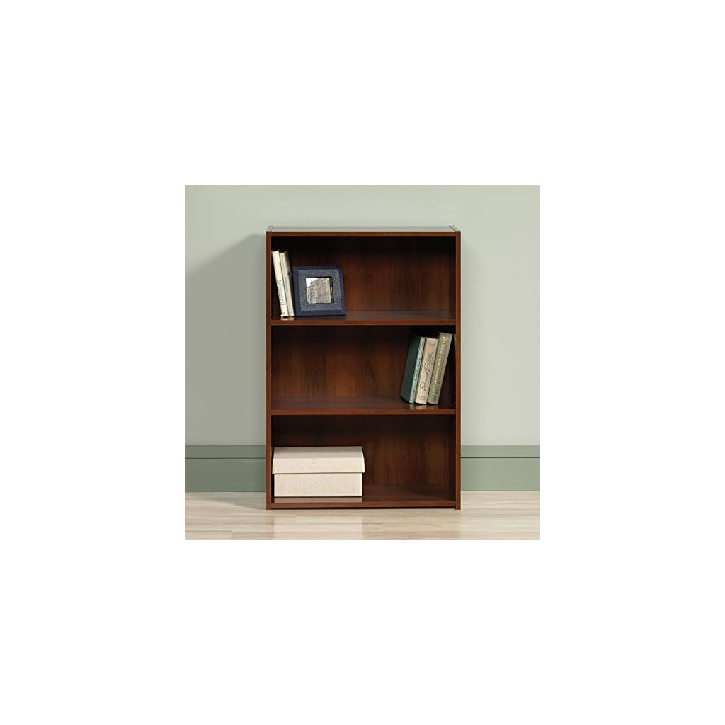 Sauder Beginnings 3Shelf Bookcase, Brook Cherry finish LAVORIST