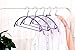 Deluxe Hanger Clothes Hanger VANORIG Durable High Manganese Steel Hangers PVC Resin Coating Clothing Hanger ,Pack of 5 (Purple)