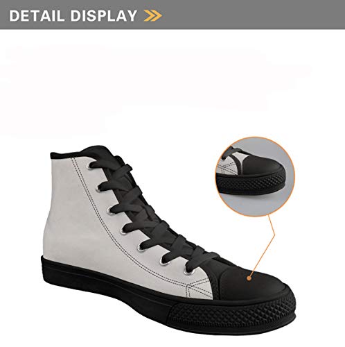 LedBack Periodic Table High Top Canvas Shoes for Women Causal Sneakers Teenagers Girls Lightweight 3D Trainers Size 5-11