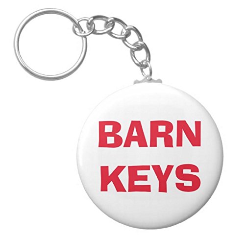 A&T Designs Barn Keys 2.25' Keychain Farm Red Grain Hay Livestock Shed Horse