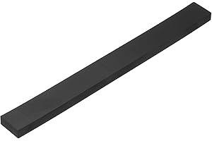 MECCANIXITY Solid Rubber Sheet 3/8" Thick x 1" Wide x 10" Long, Anti-Slip Neoprene Rubber Roofing Material for Gaskets DIY Ma