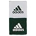 adidas Interval Reversible Wristband, Forest/White/White/Forest, One Size