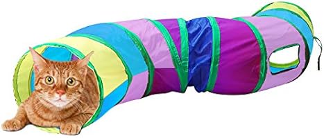 猫 おもちゃ 猫トンネル キャットトイ ネコ用品 水洗い可能 折りたたみ式 収納便利 S型 2穴付きキャットトンネル 長いネコトンネル 猫遊び ストレス発散 運動不足 対策 ペット玩具 ペット用品