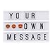 Cinema Light Box with Letters- Led Lightbox with 180 Letters Numbers and Symbols-Customized Your Own Message for Christmas/Home Decoration/Wedding/Birthday Parties (Mini A6(5.8x3.9x1.5inch))