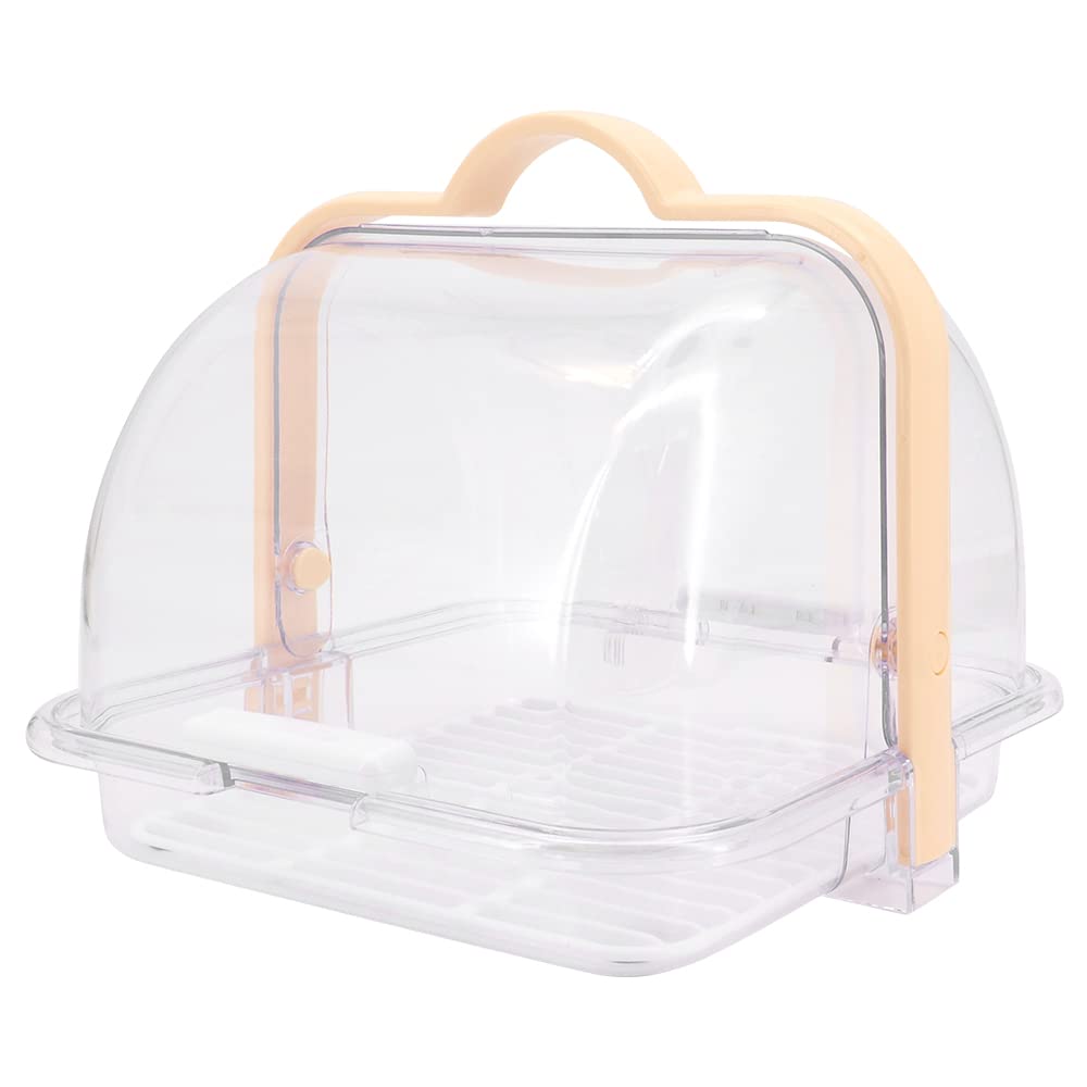 Beowanzk Bread Box to Keep Bread Fresh,Bread Bins for Kitchen,Bread Storage Containers,Transparent Breadbin with Dustproof Cover and Handle,BPA-Free