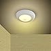 Motion Sensor Ceiling Light Battery Operated TOOWELL Wireless Motion Sensing Activated LED Light Warm White 180 Lumen Indoor for Entrance Stairs Hallway Basement Garage Bathroom Cabinet Closet