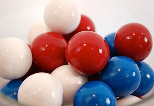 Red, White, and Blue 1 Inch Gumballs (5 Pound)