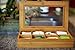 Bamboo Tea Box Storage Organizer With See Through Lid, 8 Adjustable Chest Compartments, Natural Bamboo Wooden Finish Tea Bag Organizer