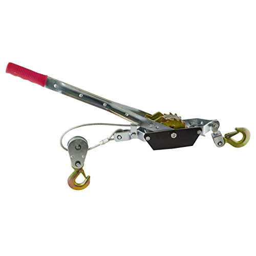 2 Ton Hand Power Wired Cable Puller Winch Turfer Pulley Soft Grip