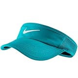 Nike Women's NikeCourt Featherlight Tennis Visor (S/M, 429 Omega)