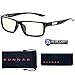 GUNNAR - Premium Gaming and Computer Glasses - Blocks 35% Blue Light - Riot, Onyx, Clear Tint, lens width: 57 mm | nose: 16 mm | frame width: 149 mm | temple: 140 mm |