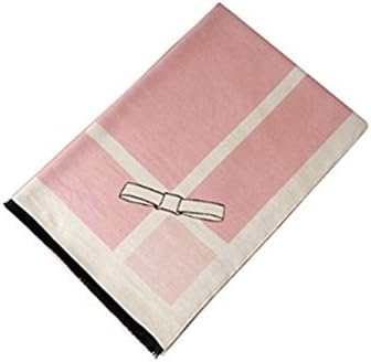 Lujuny Women Wrap Blanket Scarf - Soft Cashmere Winter Spring Warm Cute Bow-knot Shawl (Pink)