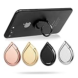 Cell Phone Ring Stand, Amoner 4-Pack 360 Degree Rotation Phone Finger Stand Grip, Universal Smartphone Ring Holder for iPhone X, 8, 8 Plus, 7, 7 Plus, 6S, 6, 6 Plus, 5S, Samsung Galaxy