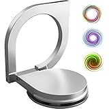eBoot Phone Finger Grip Ring Stand with 360 Degree Rotation, No Loose Smartphones Metal Holder for Mobile Cell Phone (Silver)