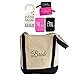 Bride Shower Gift - Bride Canvas Tote and Honeymoon Survival Kit (Bride and Groom Luggage Tags, Cup Holders and Do Not Disturb Door Hanger) Bundle of 4 Items