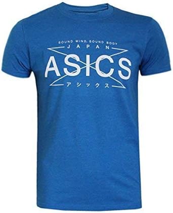 asics t shirt fille bleu