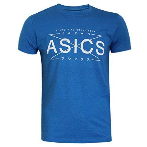magliette asics uomo blu
