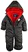 iXtreme Baby Boy's Snow Pram - Newborn Infant Hooded Bodysuit Bunting Snowsuit (0-24M), Size 1218M, Charcoal