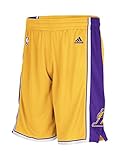 Los Angeles Lakers NBA adidas Youth Mesh Swingman Home Shorts