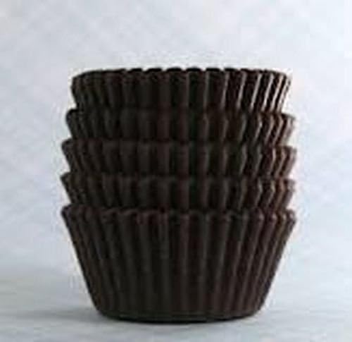 Chocolate Cups Brown Jumbo Large Size Cupcake Muffin Liners Paper Baking Cups Wrappers Pastry Tools 1-7/8" Deep X 2-1/4" Base (75)