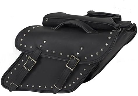 Motorcycle Saddlebags for Harley Davidson Dyna Wide Glide with Studds