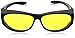 Global Vision Escort Safety Glasses Fits Over Most Glasses Yellow Lenses